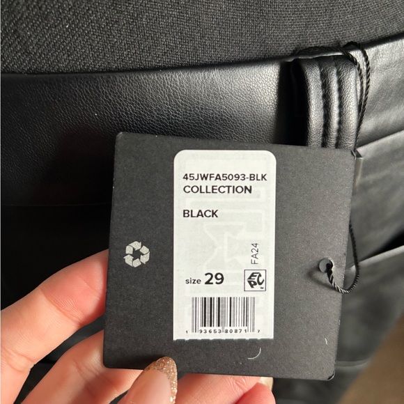 Joe's Jeans Black Wide-Leg Pants - Picture 14 of 16